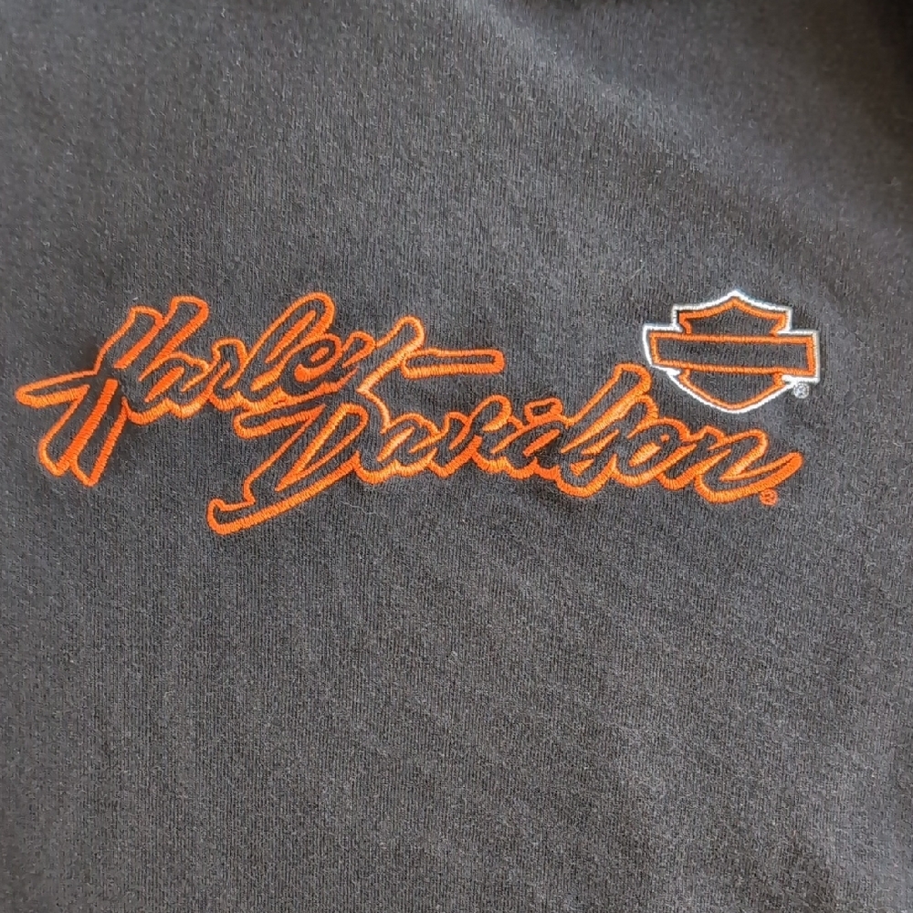 Harley-Davidson Black and Orange Graphic Long Sleeve - Picture 4 of 11